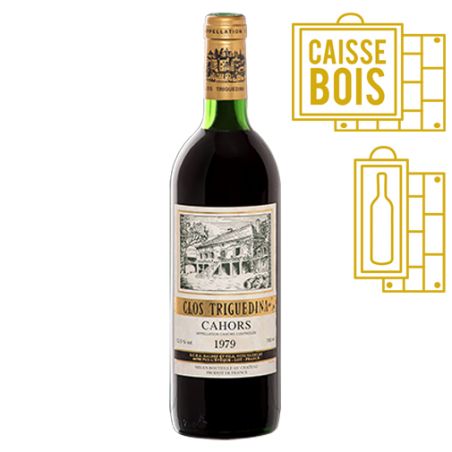 Clos Triguedina Cahors 1979 - Coffret Bois 1 bouteille