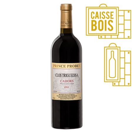 Clos Triguedina Cahors Probus 1993 - Caisse Bois 1 bouteille