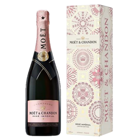 Champagne Moët et Chandon Rosé Impérial - Avec étui de fin d'année 2023