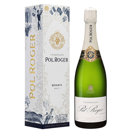 Champagne Pol Roger Brut Extra Cuvée de Réserve avec étui