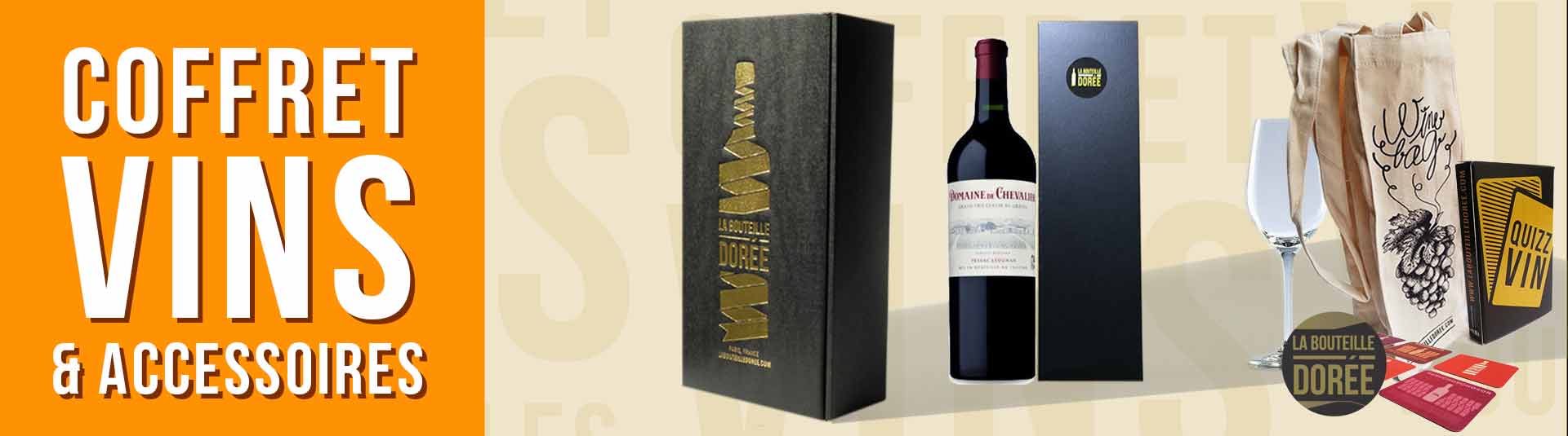 Box vin 1981 Bordeaux grand cru et accessoires sur le vin